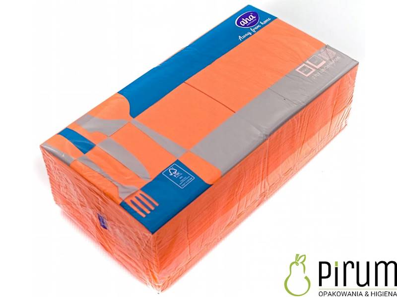 Serwetki 2w 33x33 Pomarańczowe 1/4 250szt AHA