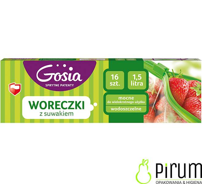 Gosia Woreczki z Suwakiem 1,5L 16szt.