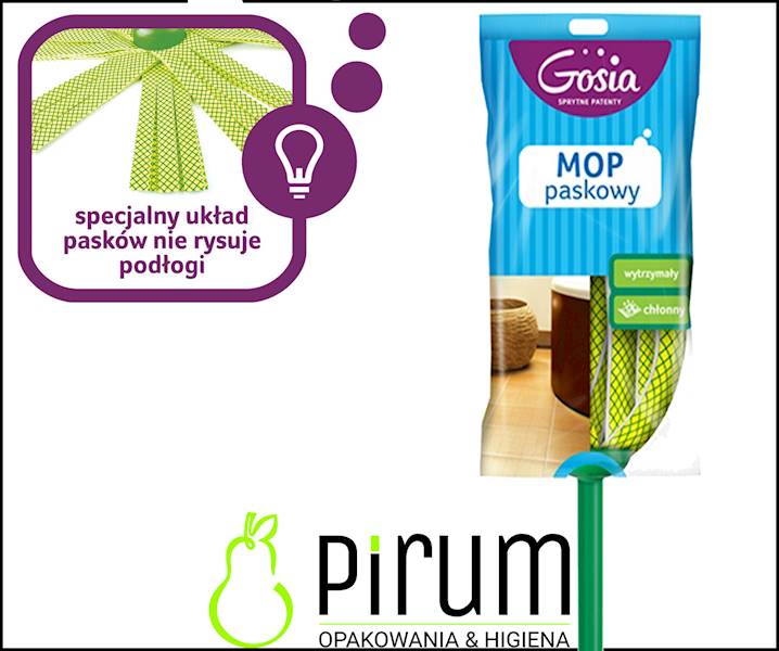 Gosia Mop Paskowy komplet z kijem 4960