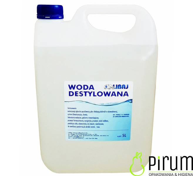 LIBAJ 5L Woda Demineralizowana / Destylowana