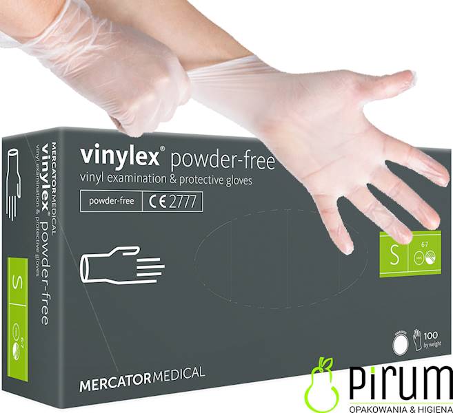 Vinylex® Rękawice S powder-free bezbarwne 100szt
