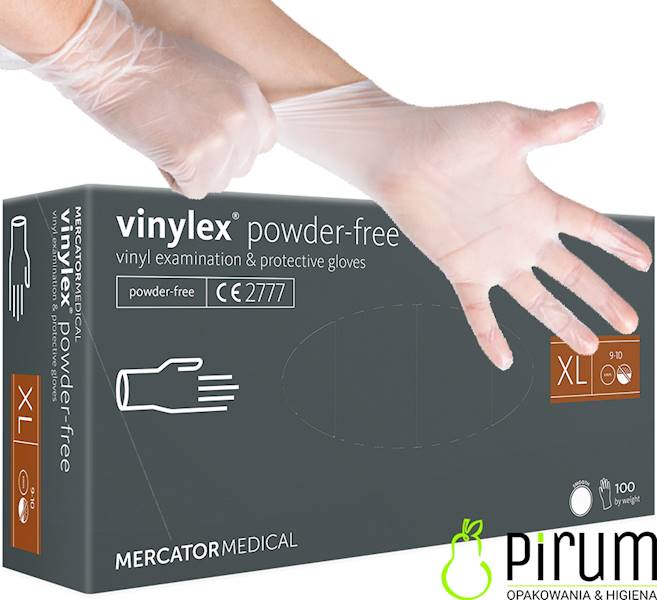 Vinylex® Rękawice XL powder-free bezbarwne 100szt