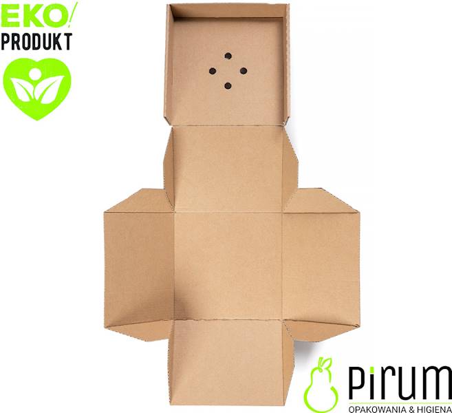 Pudełko 13x13x10 Brąz Burger 89257 Papstar 20szt 