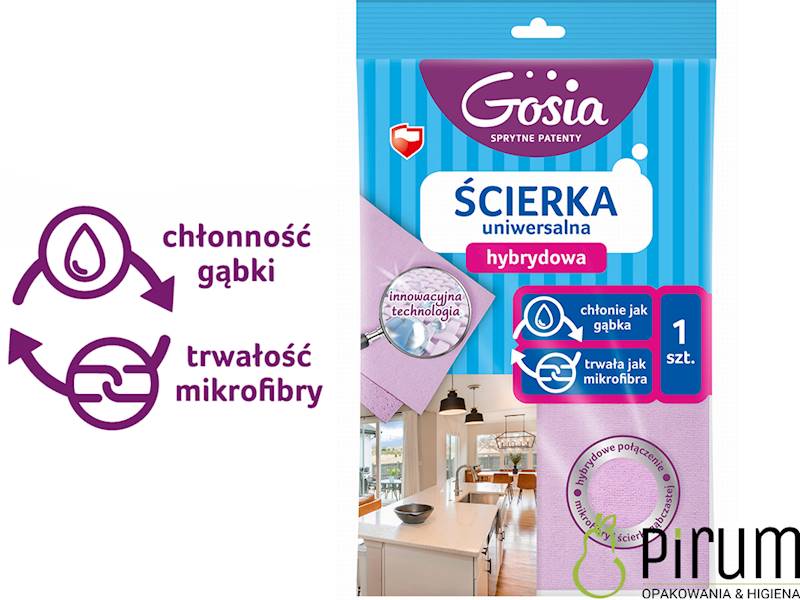 Gosia Ścierka HYBRYDOWA Uniwersalna Powlekana PU