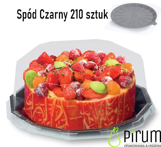 Spód 20cm Czarny 20DXN30 Tort ACTIPACK® 210szt
