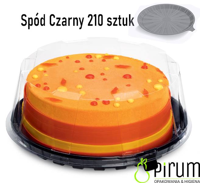 Spód 16cm Czarny 16DXN30 Tort ACTIPACK® 210szt