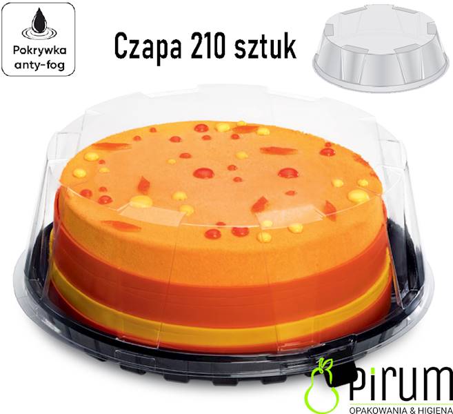 Czapa 16cm Bezbarwna 16DXN02 Guilli Tort  210szt