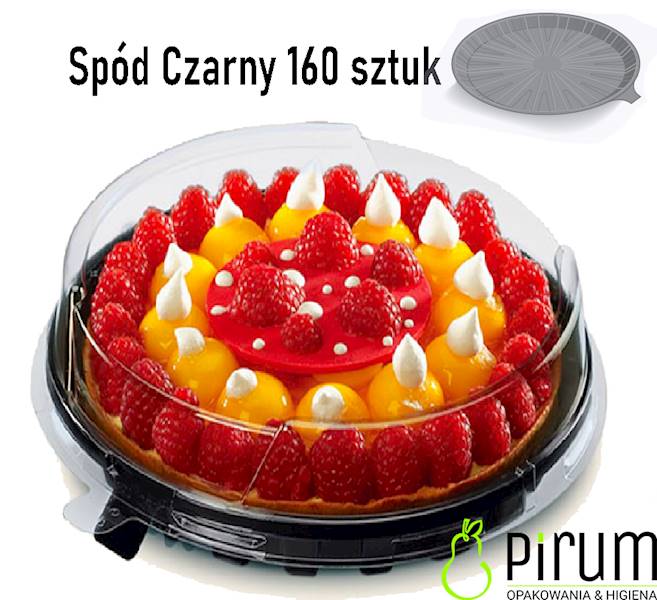 Spód 25cm Czarny 26DXN31 Tort ACTIPACK® 160szt