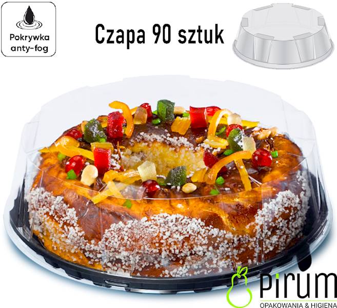 Czapa 31cm Bezbarwna 31DX04E Guillin Tort 90szt