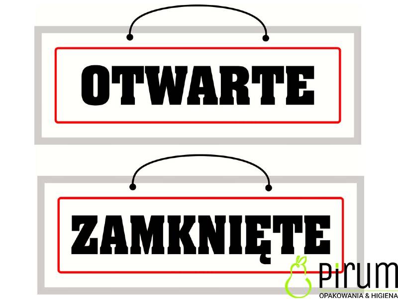 Tabliczka Laminowa Otwarte/Zamkniete 2-stronna