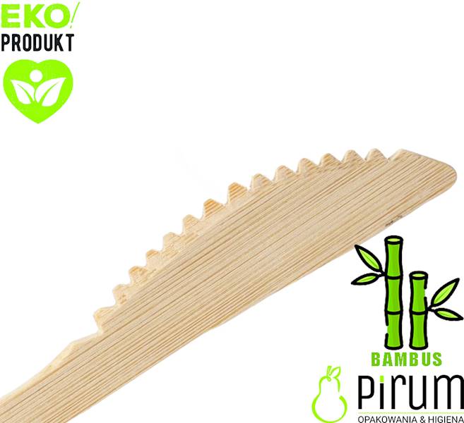 Nóż Bambus 17cm 50szt Pure Papstar 88031