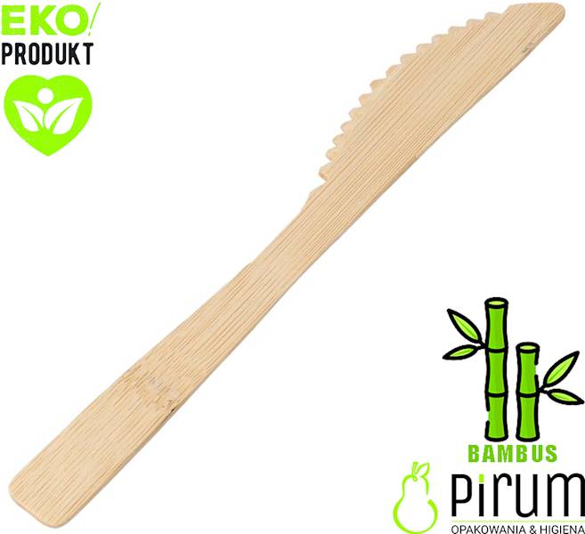 Nóż Bambus 17cm 50szt Pure Papstar 88031