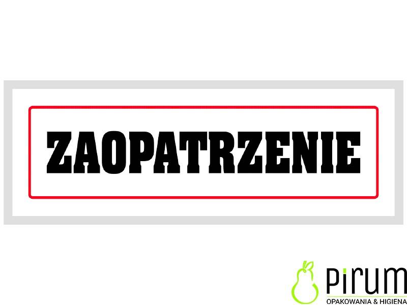 Tabliczka Zaopatrzenie Duża 1/2A3