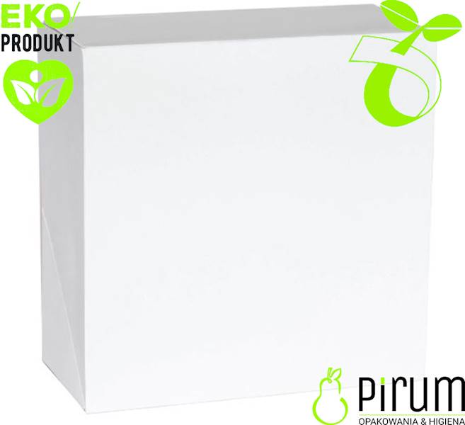 Pudełko PAP 260x260x120 BIAŁE Ciasto 150szt 36562 
