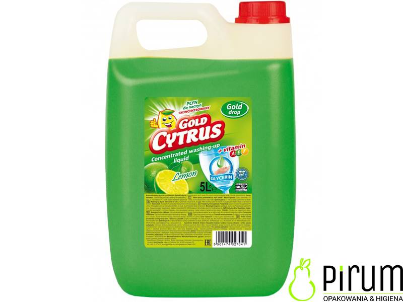 Gold Cytrus 5L LEMON Płyn do mycia naczyń Zielony