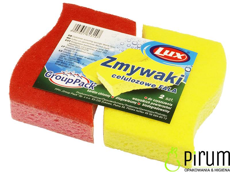 GP Zmywak LUX Celulozowy FALA 2szt