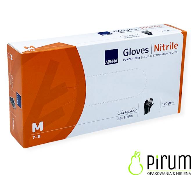 Abena Rękawice M Nitrile BLACK 100szt 290483