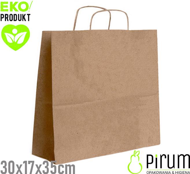 Torba 300x170x350 Ucho S^ BRĄZ ecqpack 250szt