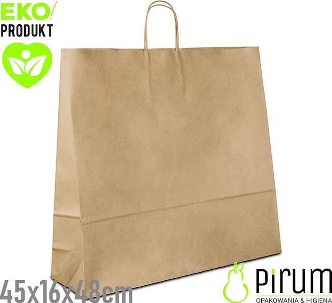 Torba 450x160x480 Ucho S^ BRĄZ ecqpack 250szt