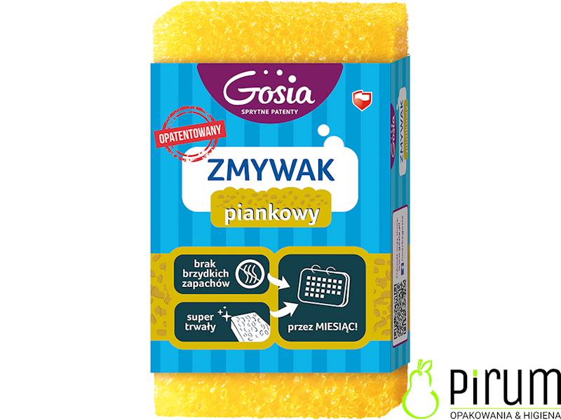 Gosia Zmywak Piankowy Innowacyjny Kuchenny Żółty