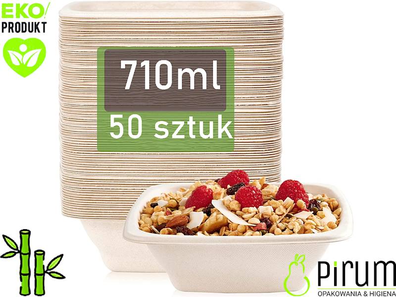 Miska 710ml TRZCINA 180x180mm Love Nature 50szt 