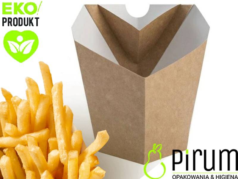Pudełko PAP FRYTKA+ SOS 65x65x75 Kram 25szt