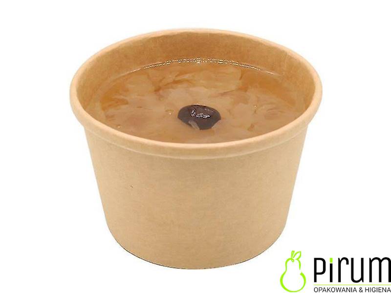 Pojemnik 60ml PAP SOS  KRAFT 60mm Delipack 50szt 