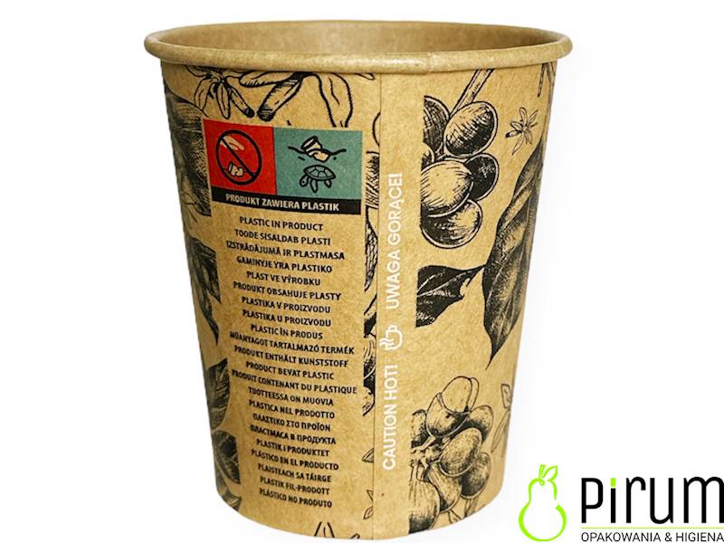 $ Kubek 250ml PAP/PE KRAFT 80mm All You Need 100sz