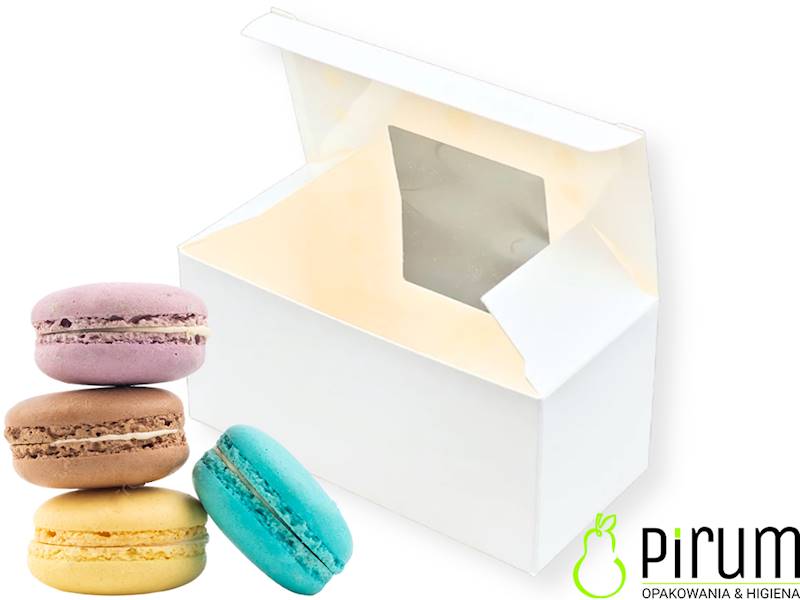 Pudełko PAP+ OKNO 10x4,5x4,5 MAKARONIKI 25szt