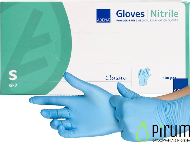 Abena Rękawice S Nitrile BLUE 100szt 1999905272