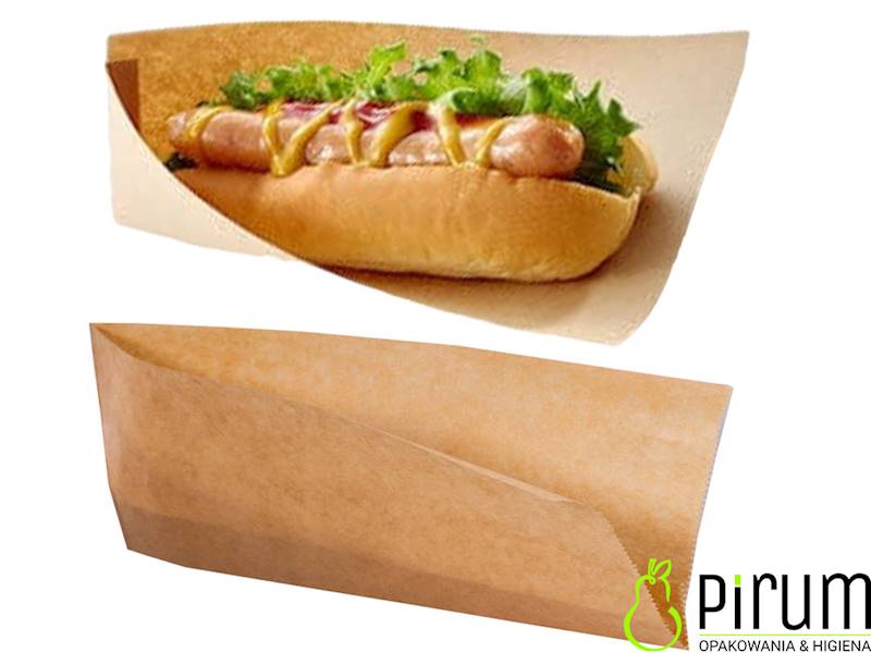 Koperta HOT-DOG Pap/Pe BRĄZ 220x75 Kielpak 200szt