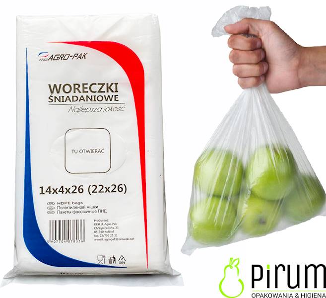 Woreczki 22x26cm 7µm HD STANDARD AgroPak 800szt