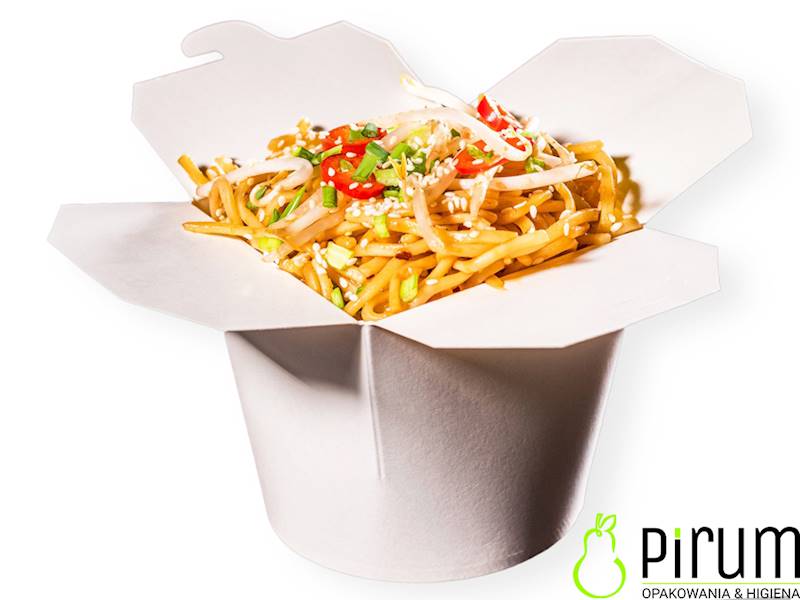 $ Food Box 1000ml Biały PAP/PE 25szt. 