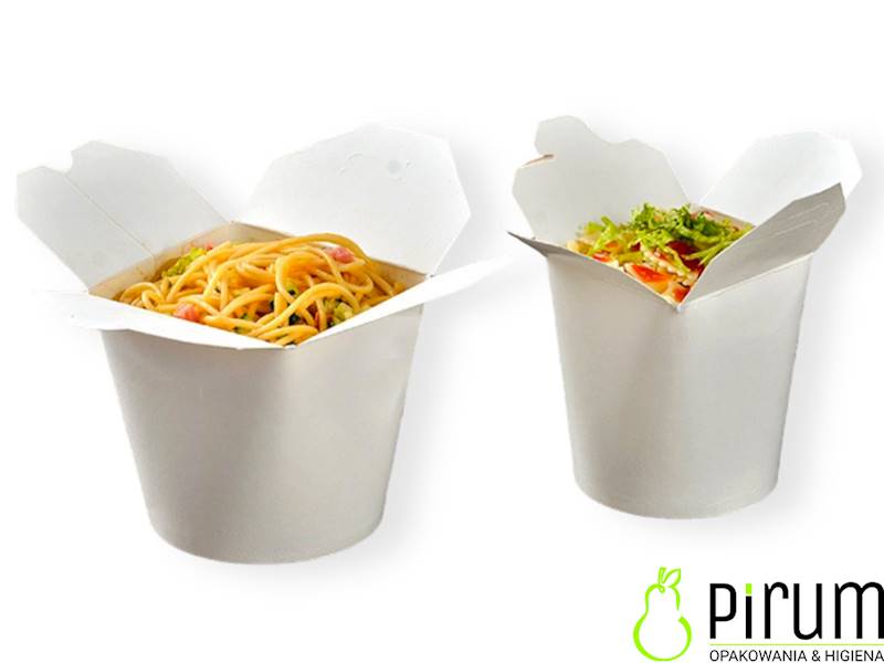 $ Food Box 750ml PAP/PE Biały 50szt Arnes