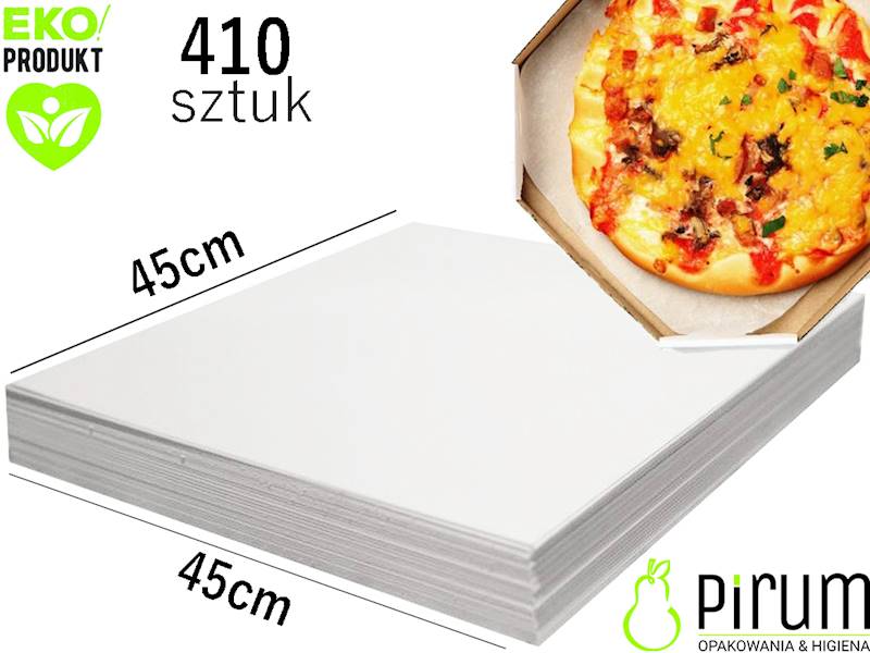 Arkusz 45x45cm PAP 60g/m2 Pizza BIAŁY 410szt 5kg