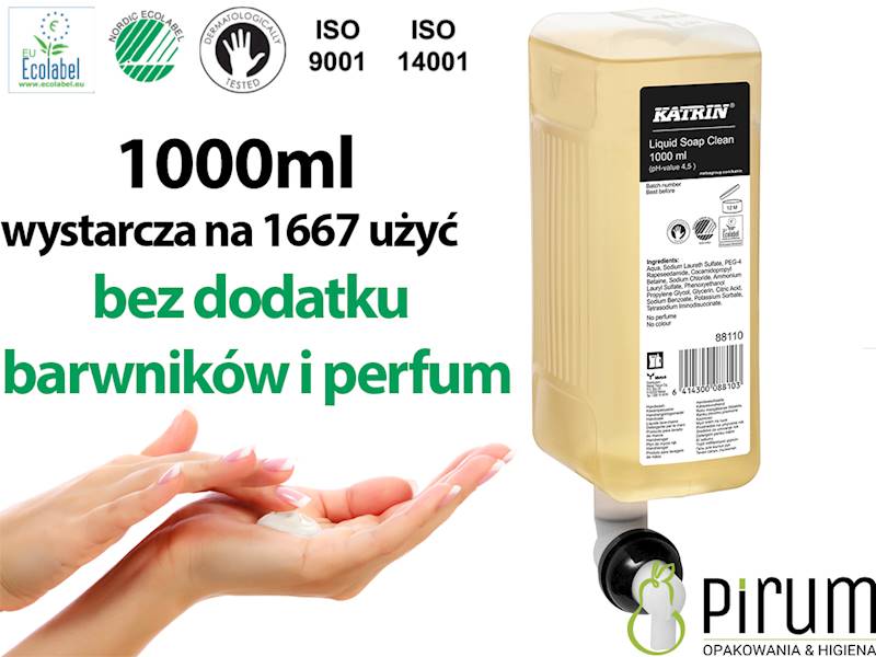 Katrin 88110 Mydło w Płynie 1000ml na 1667 użyć