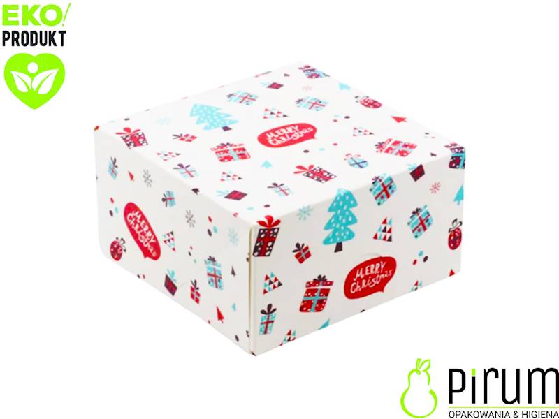 Pudełko PAP 130x130x70 CHRISTMAS Ciasto 20szt