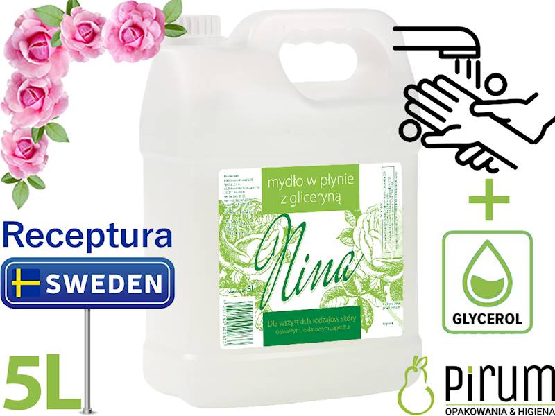 MPS 5L NINA Mydło w Płynie z Gliceryną Kwiatowe