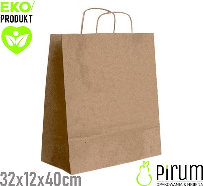 Torba 320x120x400 Ucho S^ BRĄZ ecqpack 250szt