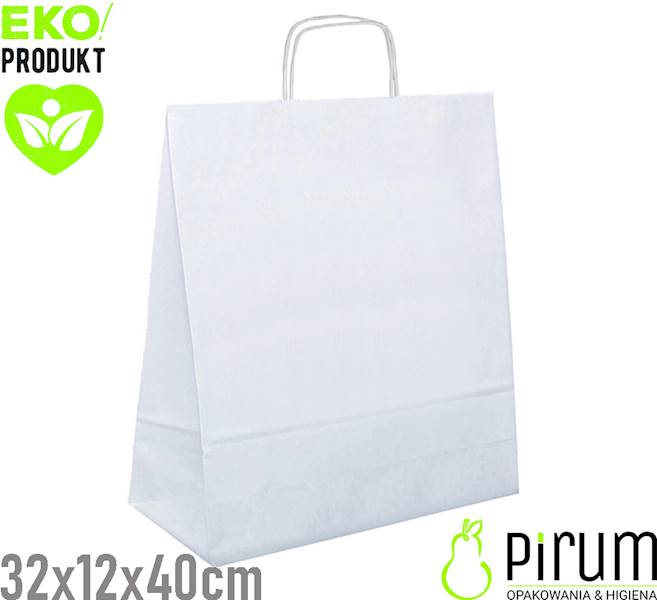 Torba 320x120x400 Ucho S^ BIAŁA ecqpack 250szt