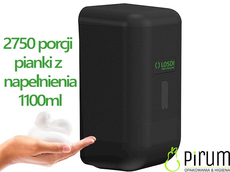LOSDI 1,1L Dozownik PIANA CZARNY MAT CJ3014MT-L