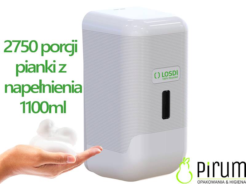 LOSDI 1,1L Dozownik PIANA BIAŁY CJ3014B-L