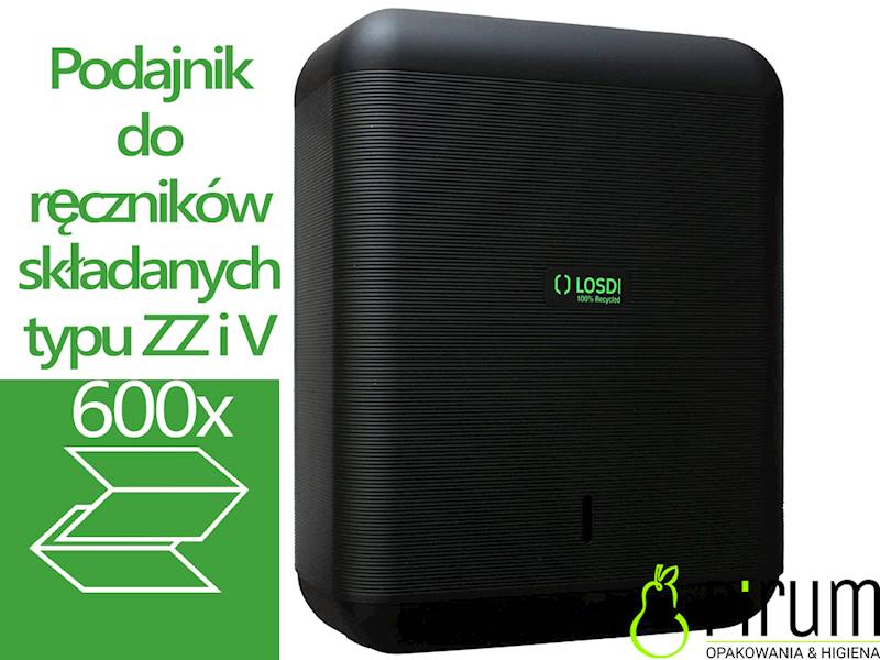 LOSDI Podajnik Ręczników ZZ CZARNY MAT CP3009MT-L