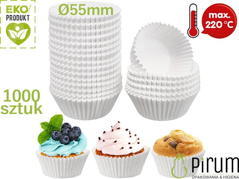Papilotki 55x30mm PAP Białe 72655 Wimex 1000szt