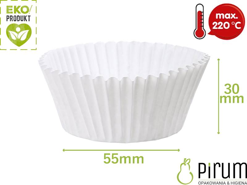 Papilotki 55x30mm PAP Białe 72655 Wimex 1000szt