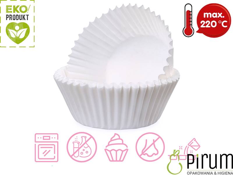 Papilotki 55x30mm PAP Białe 72655 Wimex 1000szt