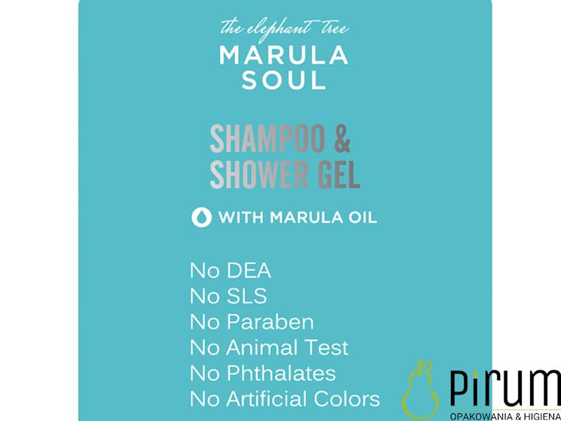 Marula Line 400ml Shampoo& Shower Gel z Pompką 