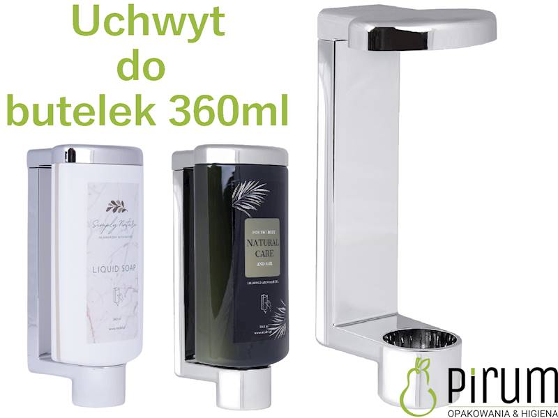 Uchwyt Hotelowy PRESS Srebrny do butelek 360ml