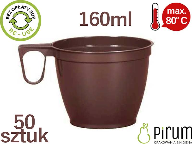 Filiżanka 160ml PS BRĄZ Superior REUSE 50szt