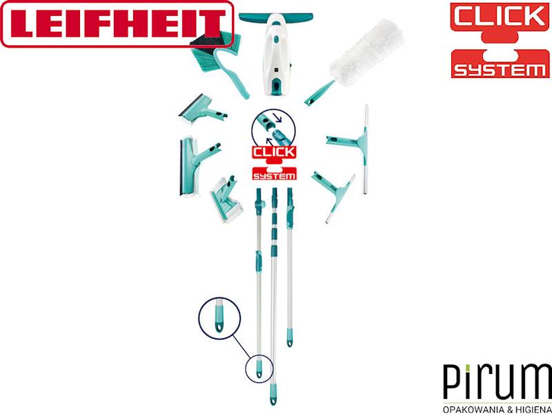 Leifheit Kij Teleskop. z Przegubem 110-190cm CLICK